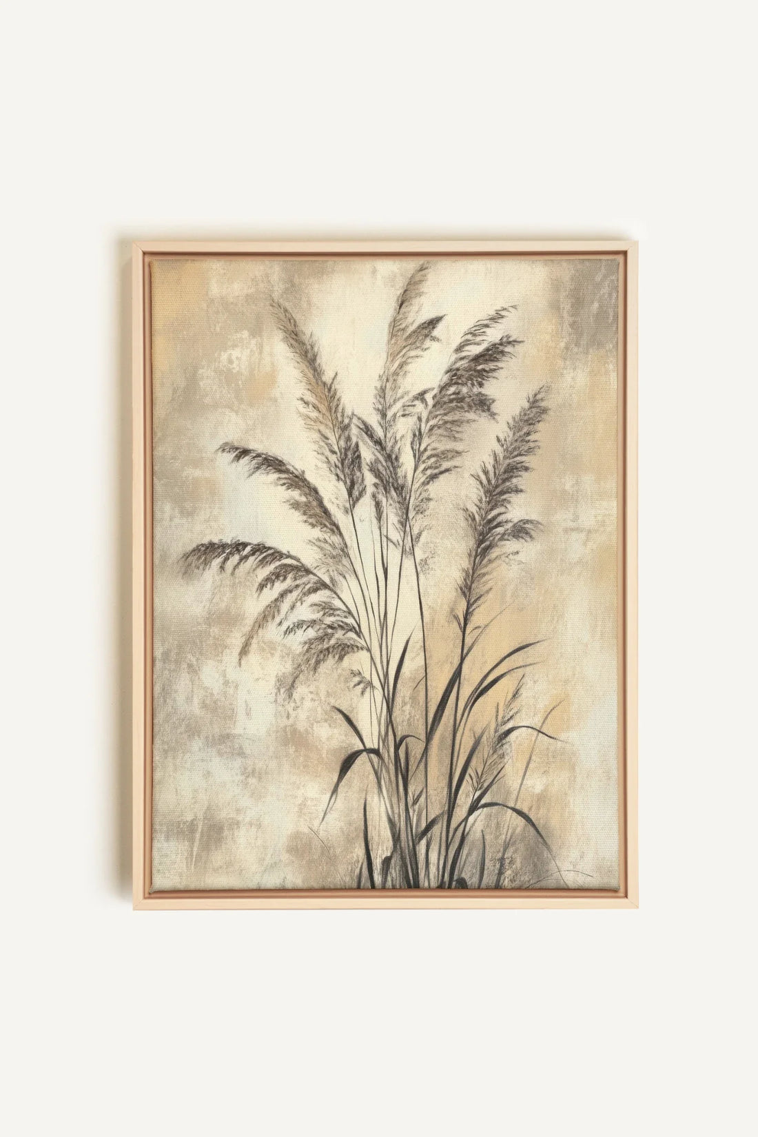 OLEKA CANVAS - BRISE SAUVAGE, Oeuvre sur toile étirée, encadré Naturel Clair