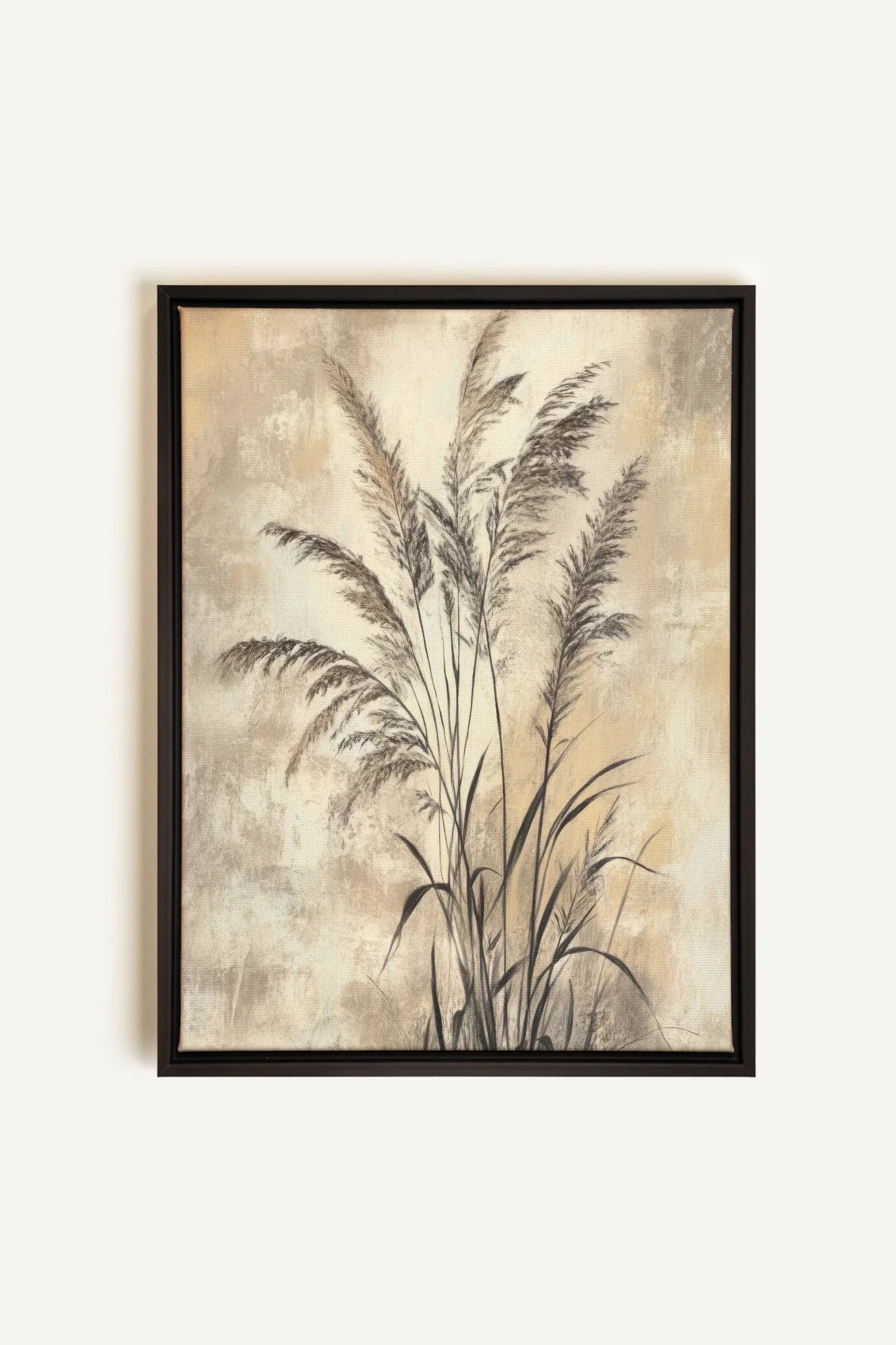 OLEKA CANVAS - BRISE SAUVAGE, Oeuvre sur toile étirée, encadré Noir