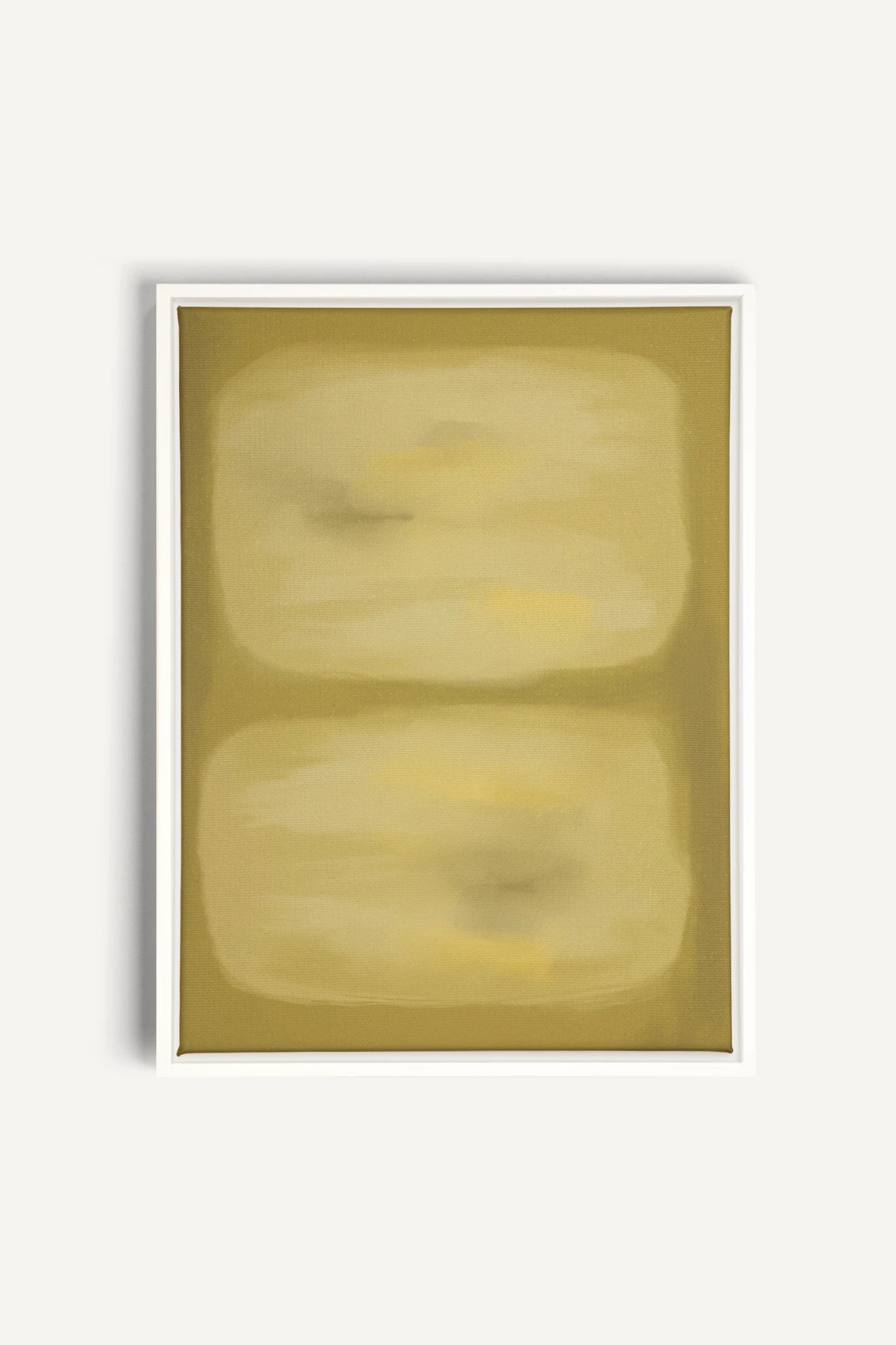 BUTTERLIGHT, Work on stretched canvas, framed White