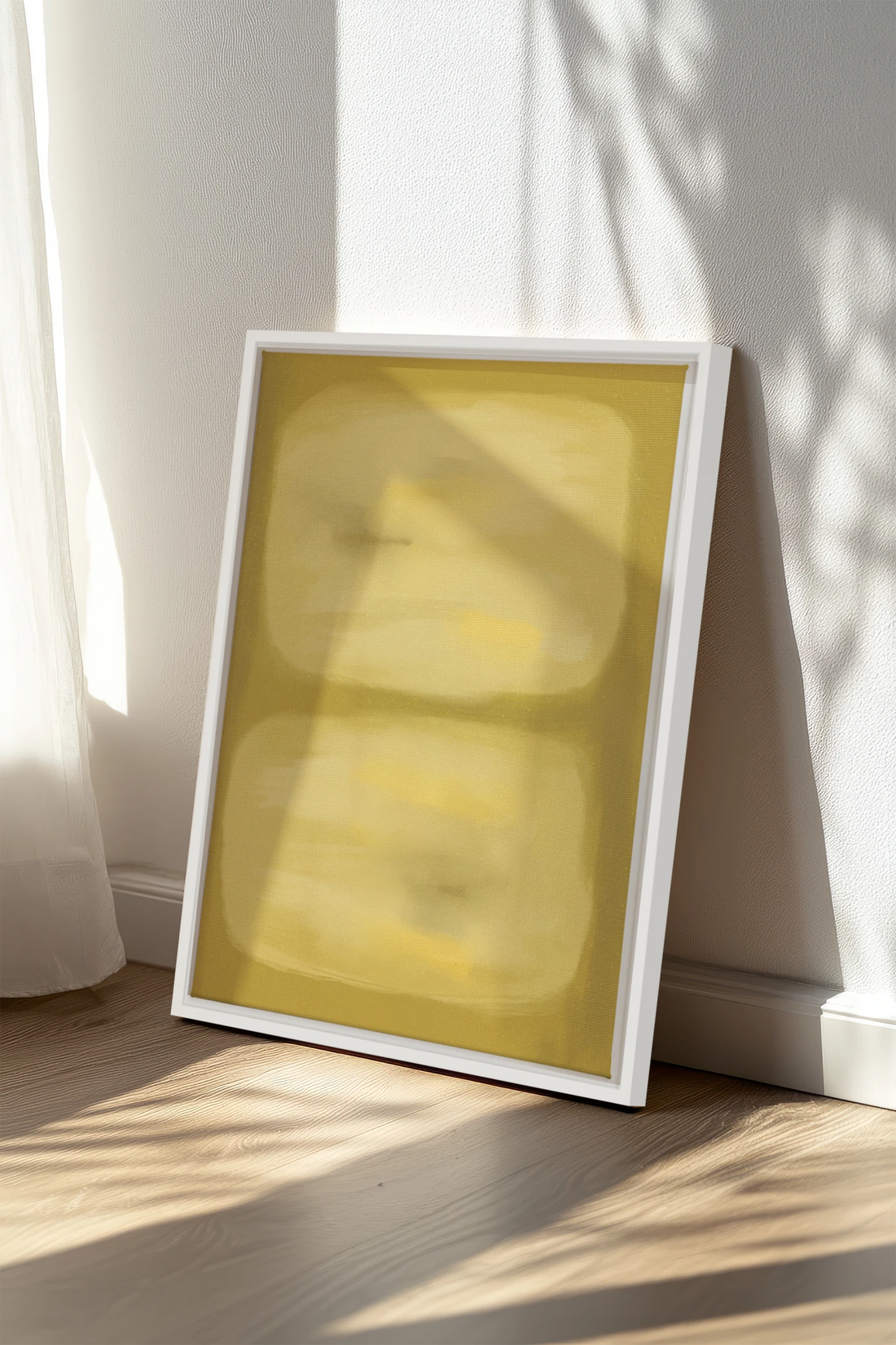 BUTTERLIGHT, Oeuvre sur toile étirée, encadré Blanc