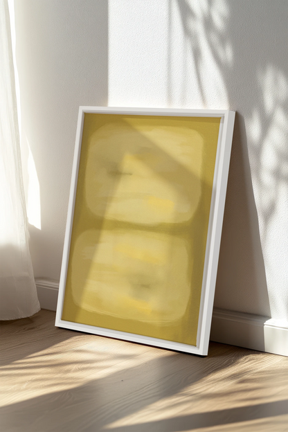BUTTERLIGHT, Work on stretched canvas, framed White