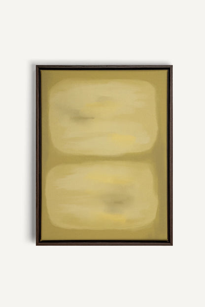 BUTTERLIGHT, Oeuvre sur toile étirée, encadré Brun Noyer