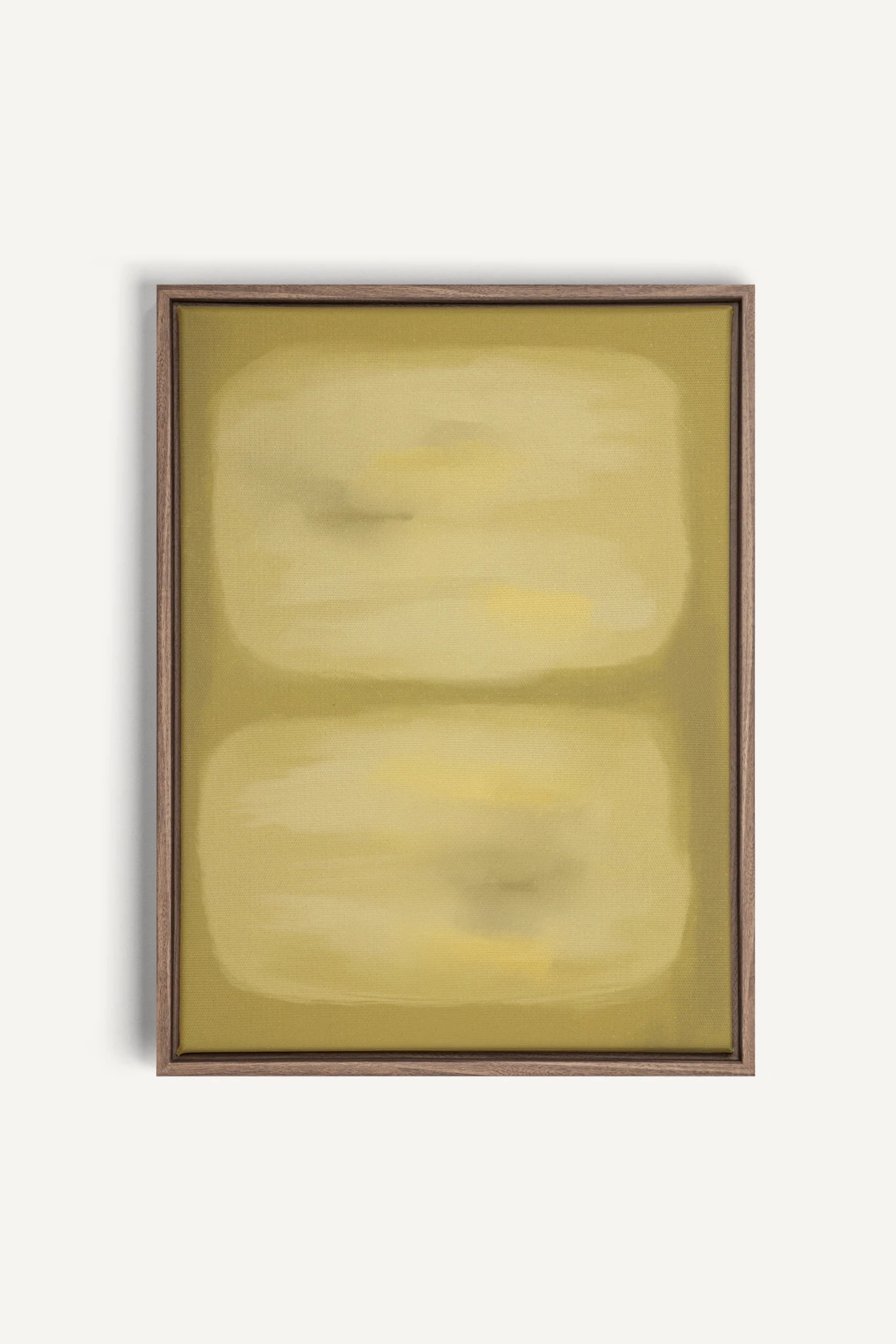 BUTTERLIGHT, Work on stretched canvas, framed Oak Brown