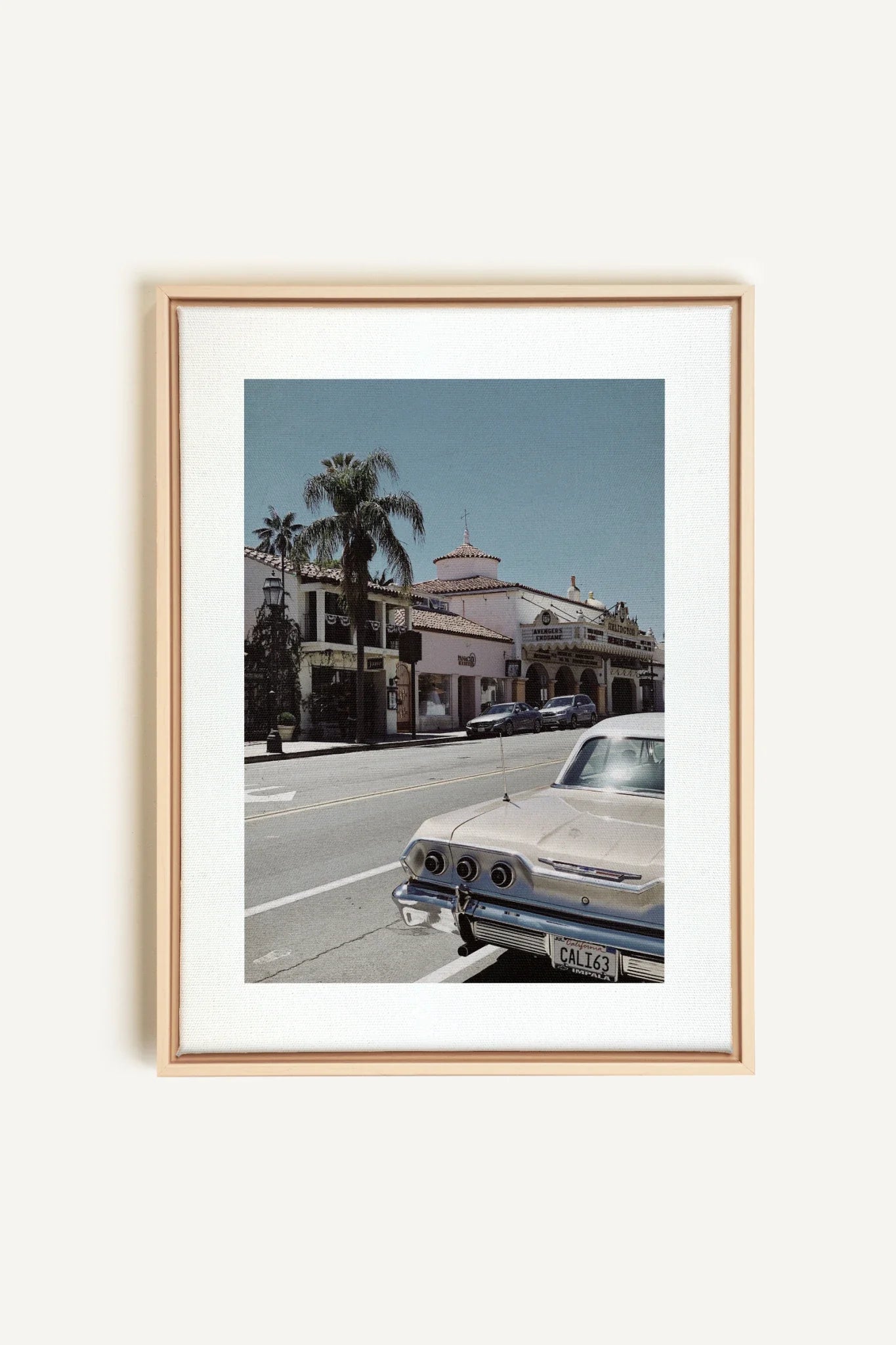 OLEKA CANVAS - CALI 63, Oeuvre sur toile étirée, encadré Naturel Clair