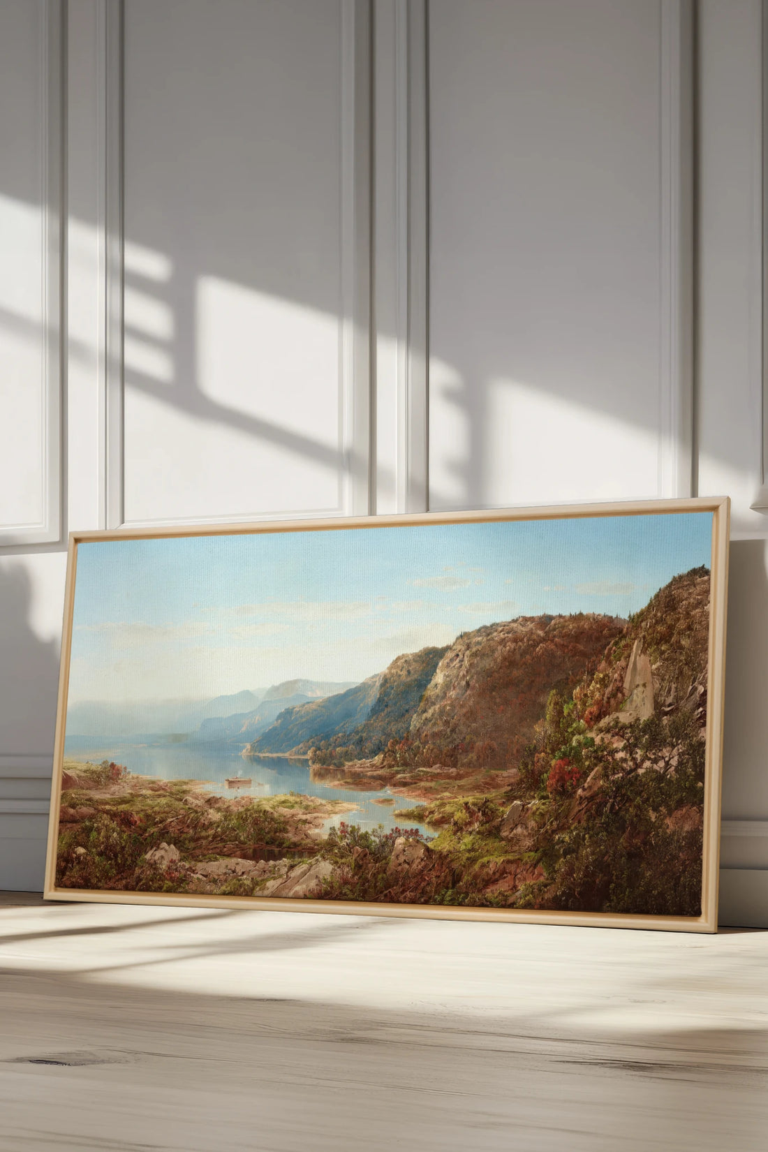 SOUFFLE DES PRÉS, Work on stretched canvas, framed Naturel Clair