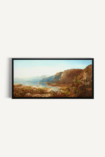 CANYON OF LIGHT, Work on stretched canvas, framed Black