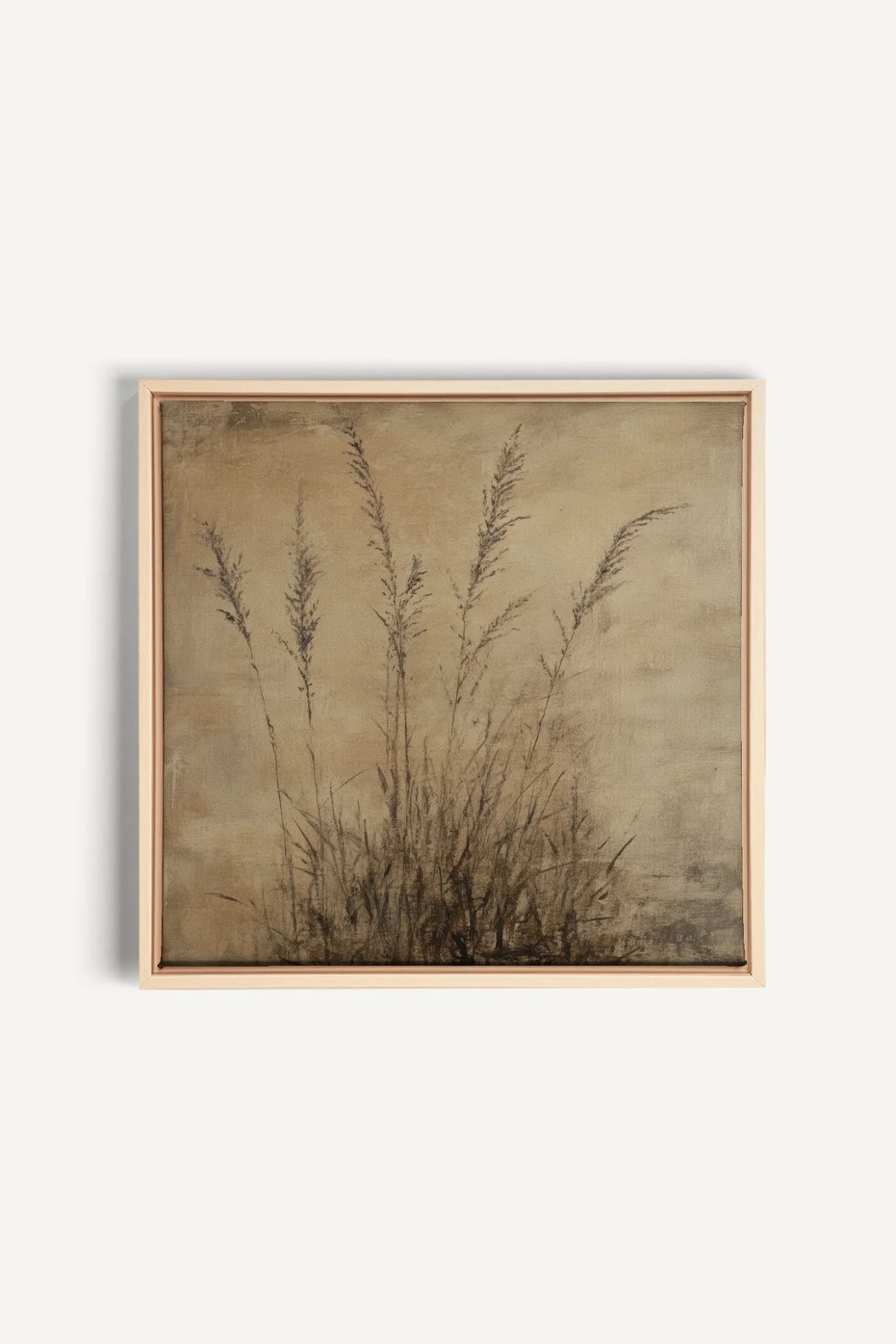 OLEKA CANVAS - CHAMPS OUBLIÉS, Oeuvre sur toile étirée, encadré Naturel Clair