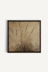 OLEKA CANVAS - CHAMPS OUBLIÉS, Oeuvre sur toile étirée, encadré Brun Noyer