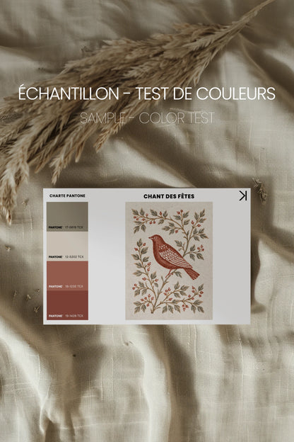 CHANT DES FÊTES, Oeuvre sur toile rigide, encadré Vintage Bronze