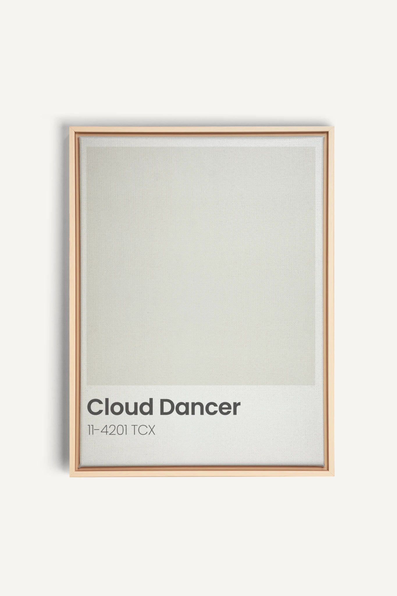 CLOUD DANCER, Oeuvre sur toile étirée, encadré Naturel Clair