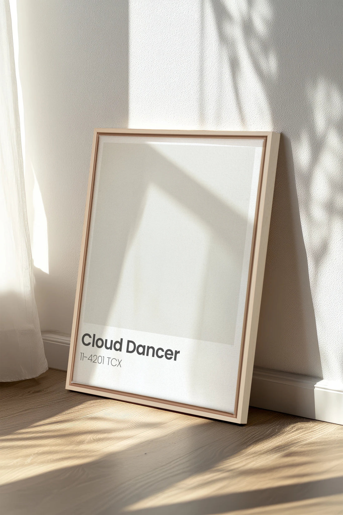 CLOUD DANCER, Work on stretched canvas, framed Naturel Clair