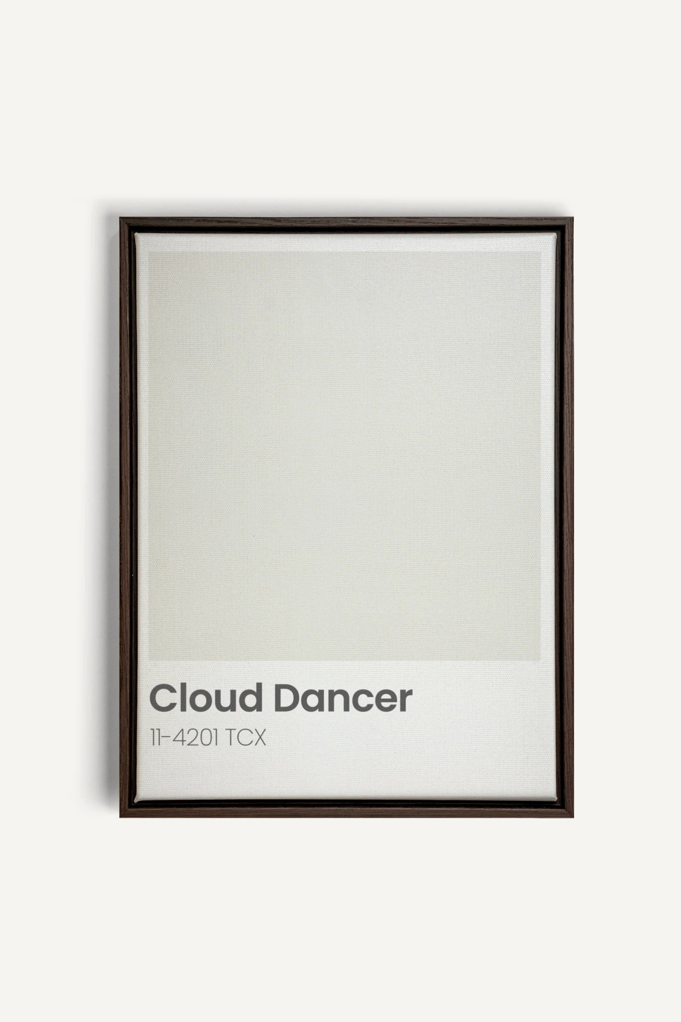CLOUD DANCER, Oeuvre sur toile étirée, encadré Brun Noyer