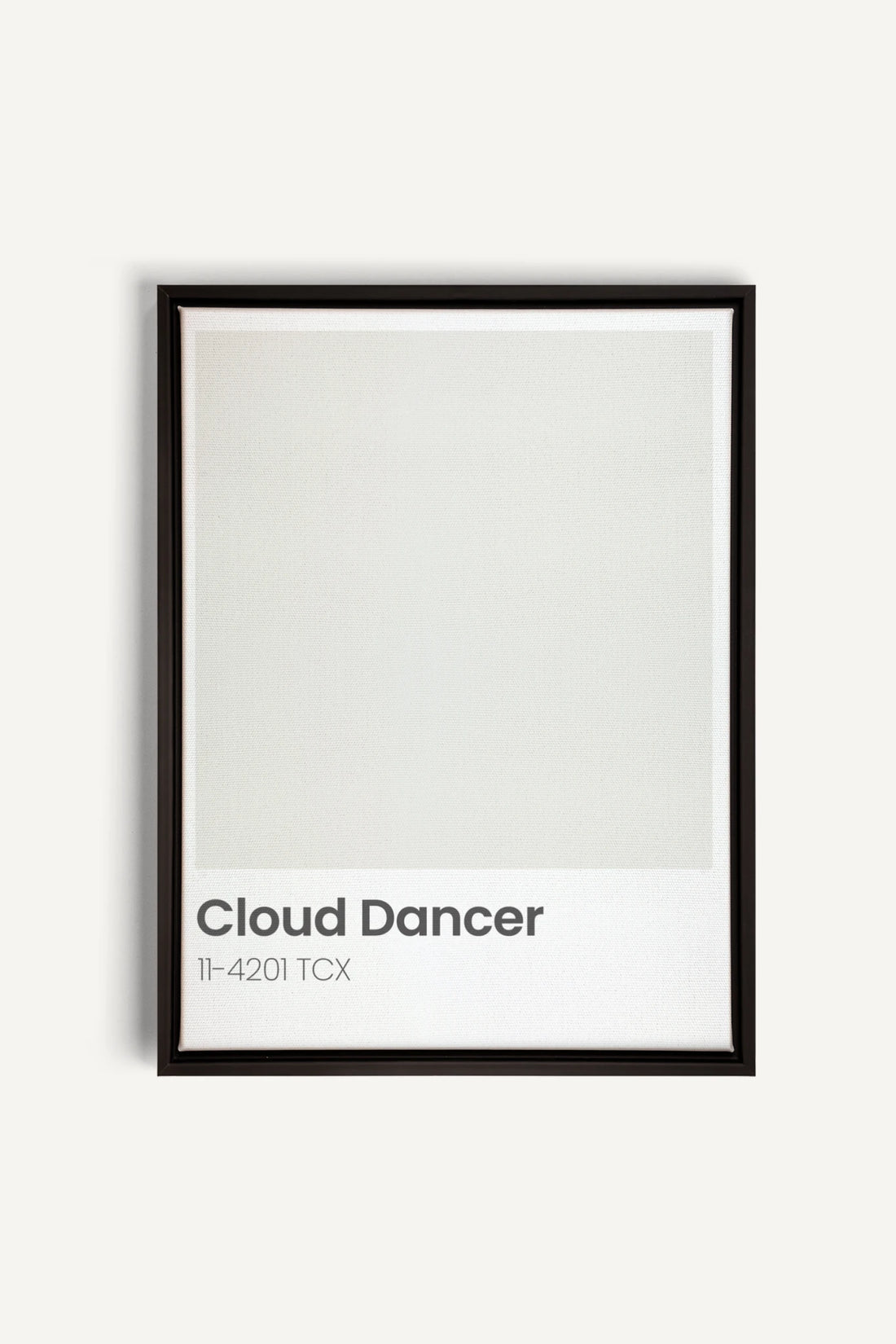 CLOUD DANCER, Work on stretched canvas, framed Black
