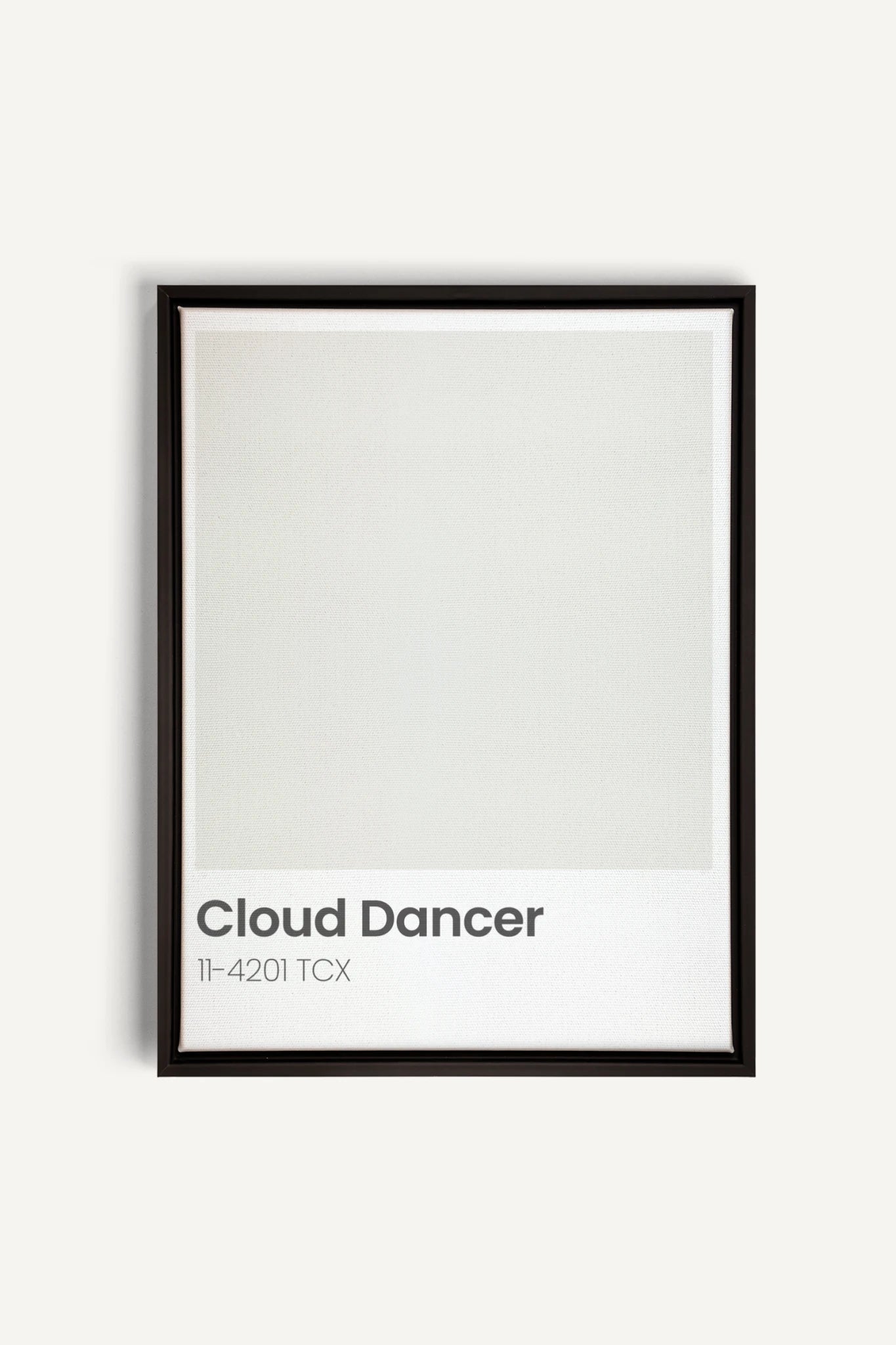 CLOUD DANCER, Oeuvre sur toile étirée, encadré Noir