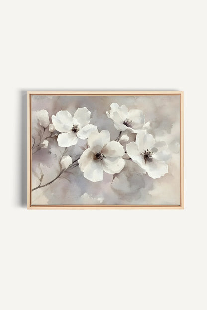 OLEKA CANVAS - CLOUDED Groom, Oeuvre sur toile étirée, encadré Naturel Clair