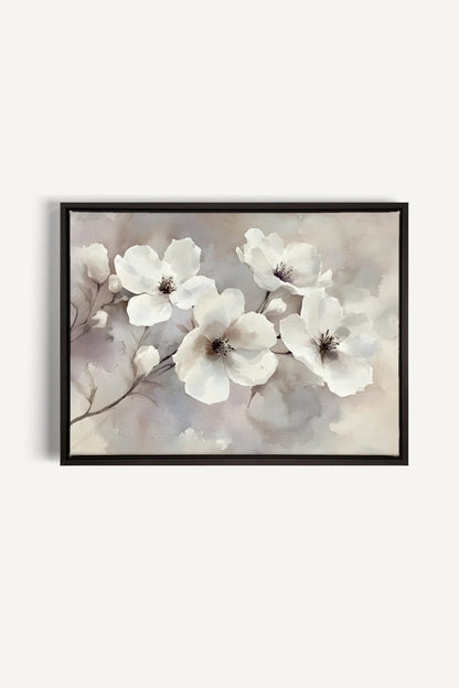 OLEKA CANVAS - CLOUDED Groom, Oeuvre sur toile étirée, encadré Noir