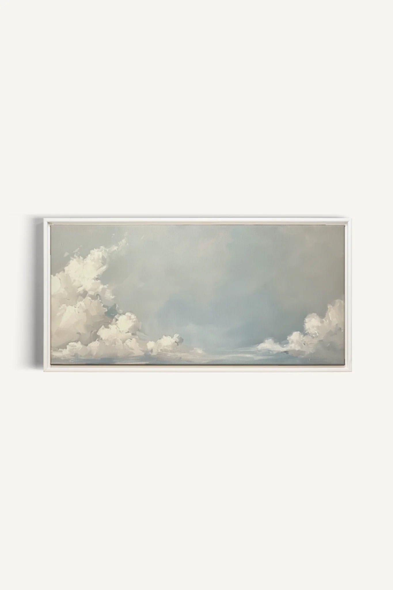 OLEKA CANVAS - CLOUDSCAPE, Oeuvre sur toile étirée, encadré Blanc