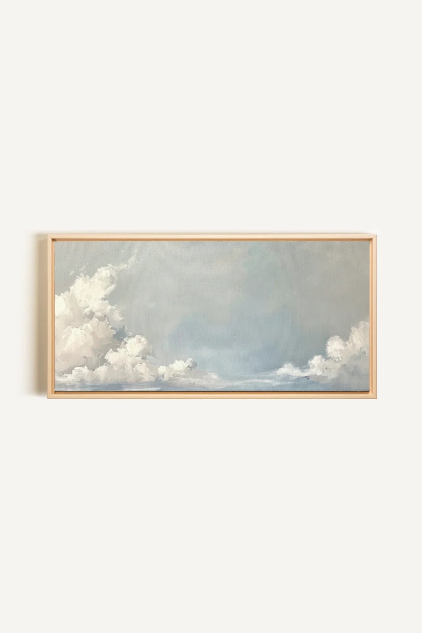 OLEKA CANVAS - CLOUDSCAPE, Oeuvre sur toile étirée, encadré Naturel Clair