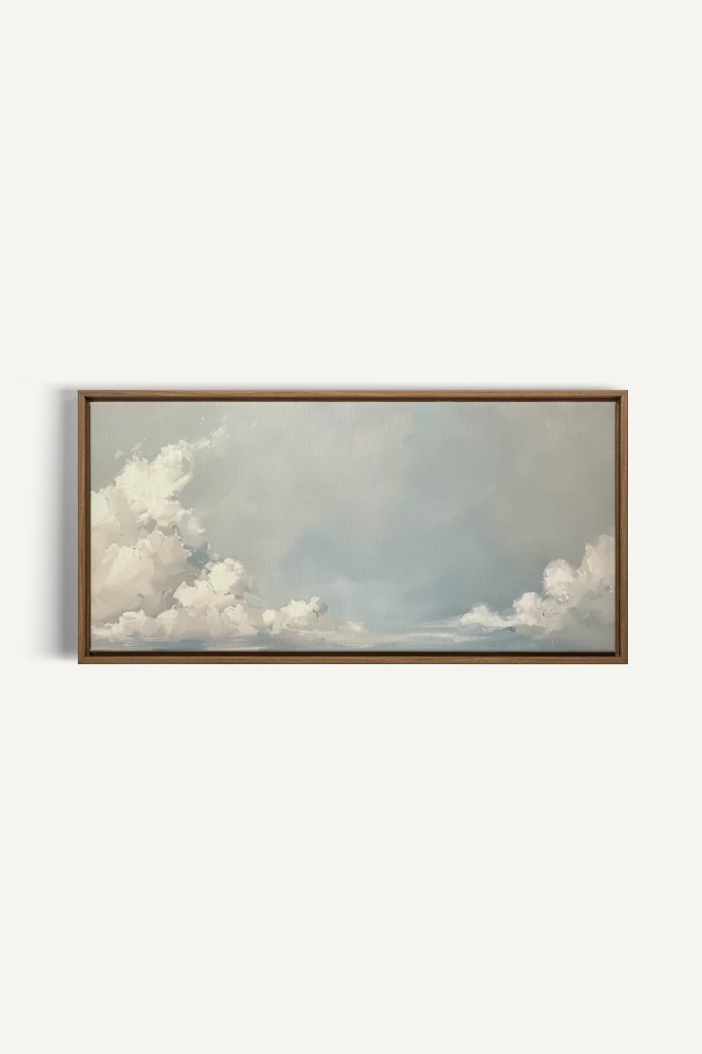 OLEKA CANVAS - CLOUDSCAPE, Oeuvre sur toile étirée, encadré Brun Chêne