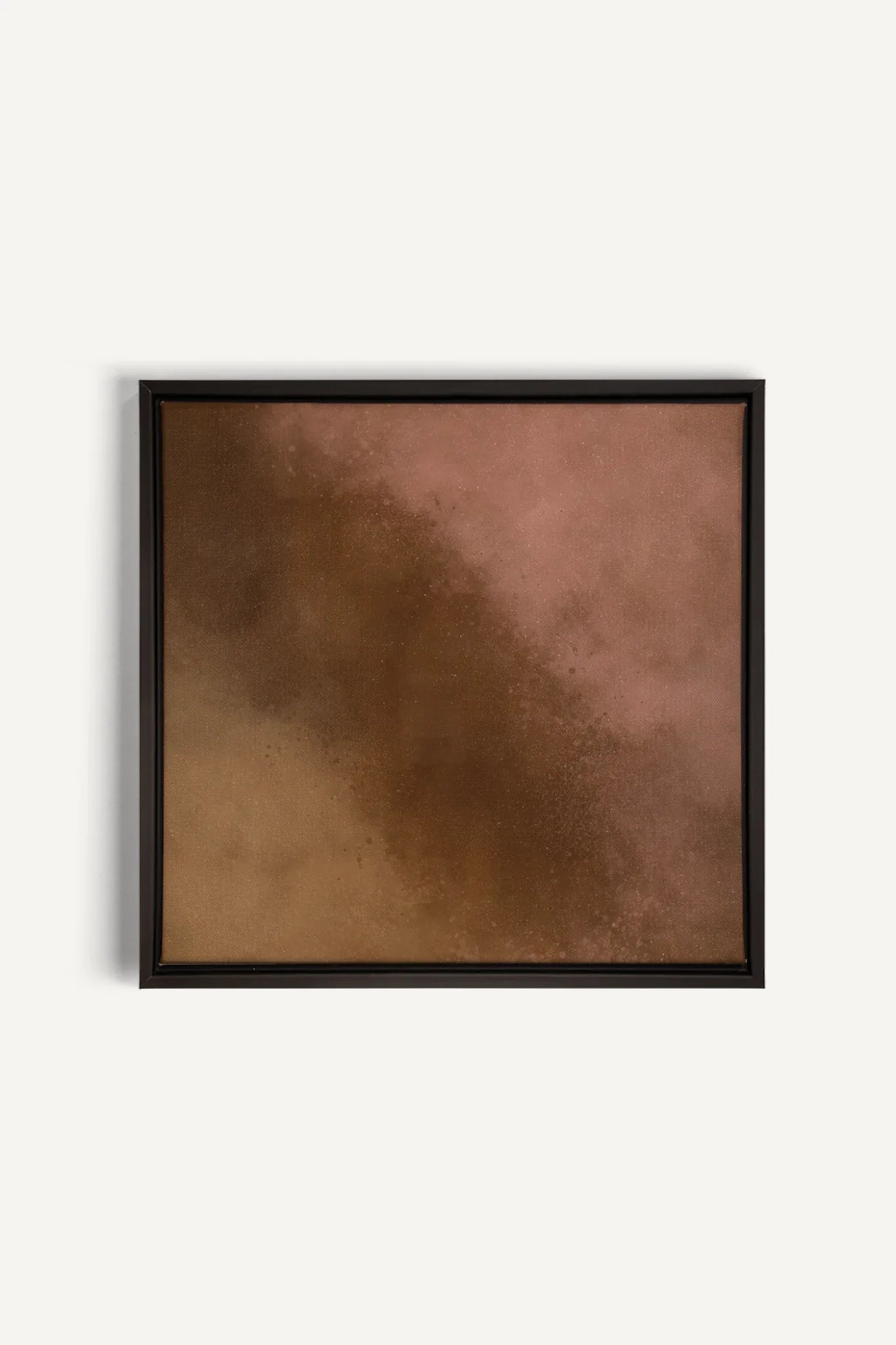 OLEKA CANVAS - COCOA DUST, Oeuvre sur toile étirée, encadré Noir