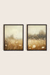 OLEKA CANVAS - COMBINAISON DAISY BREEZE, 2 Oeuvres sur toile étirée, encadré Noir