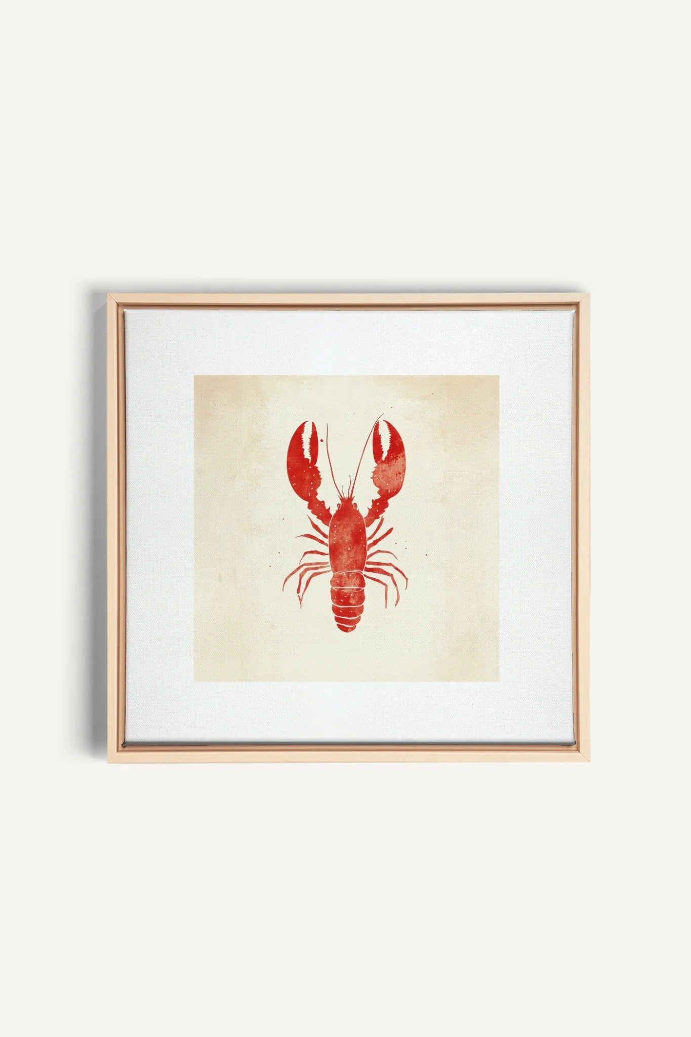 OLEKA CANVAS - CÔTE SALÉE, Oeuvre sur toile étirée, encadré Naturel Clair