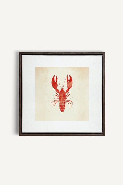 OLEKA CANVAS - CÔTE SALÉE, Oeuvre sur toile étirée, encadré Brun Noyer