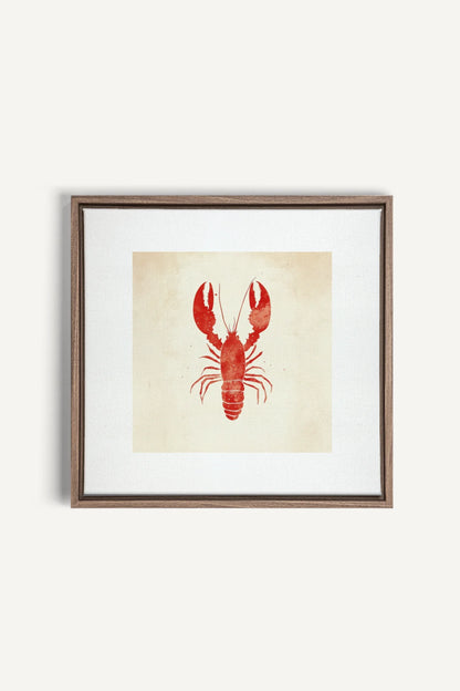 OLEKA CANVAS - CÔTE SALÉE, Oeuvre sur toile étirée, encadré Brun Chêne