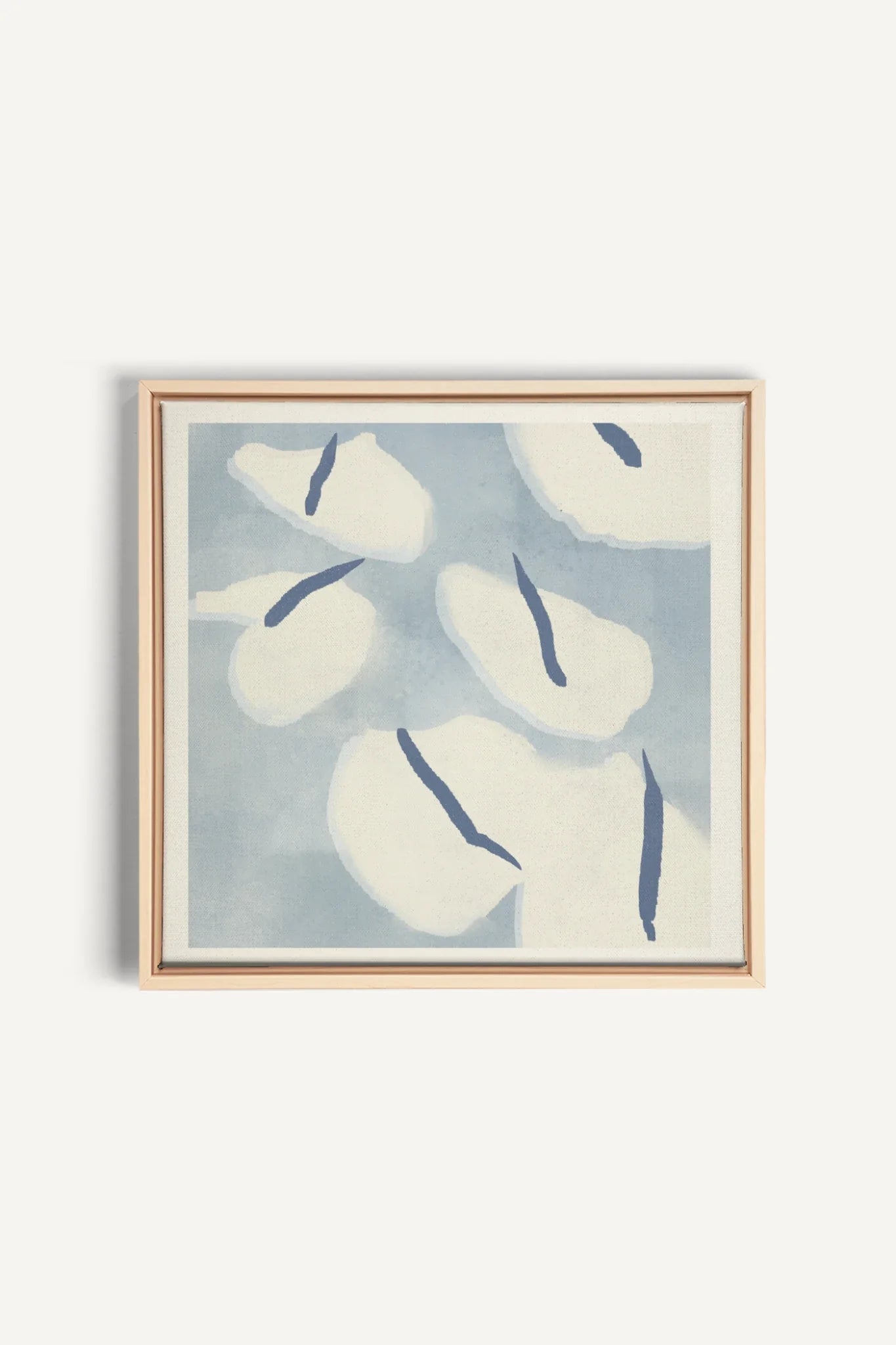 OLEKA CANVAS - COTON MARINE, Oeuvre sur toile étirée, encadré Naturel Clair