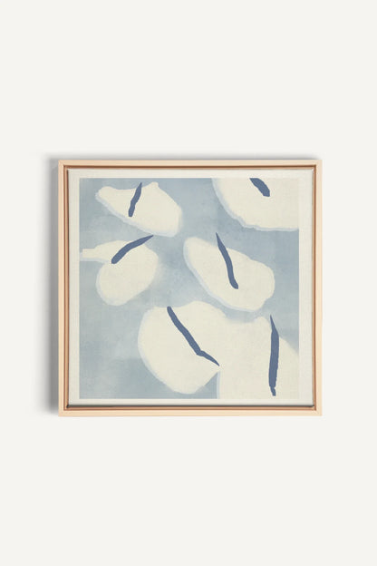 OLEKA CANVAS - COTON MARINE, Oeuvre sur toile étirée, encadré Naturel Clair