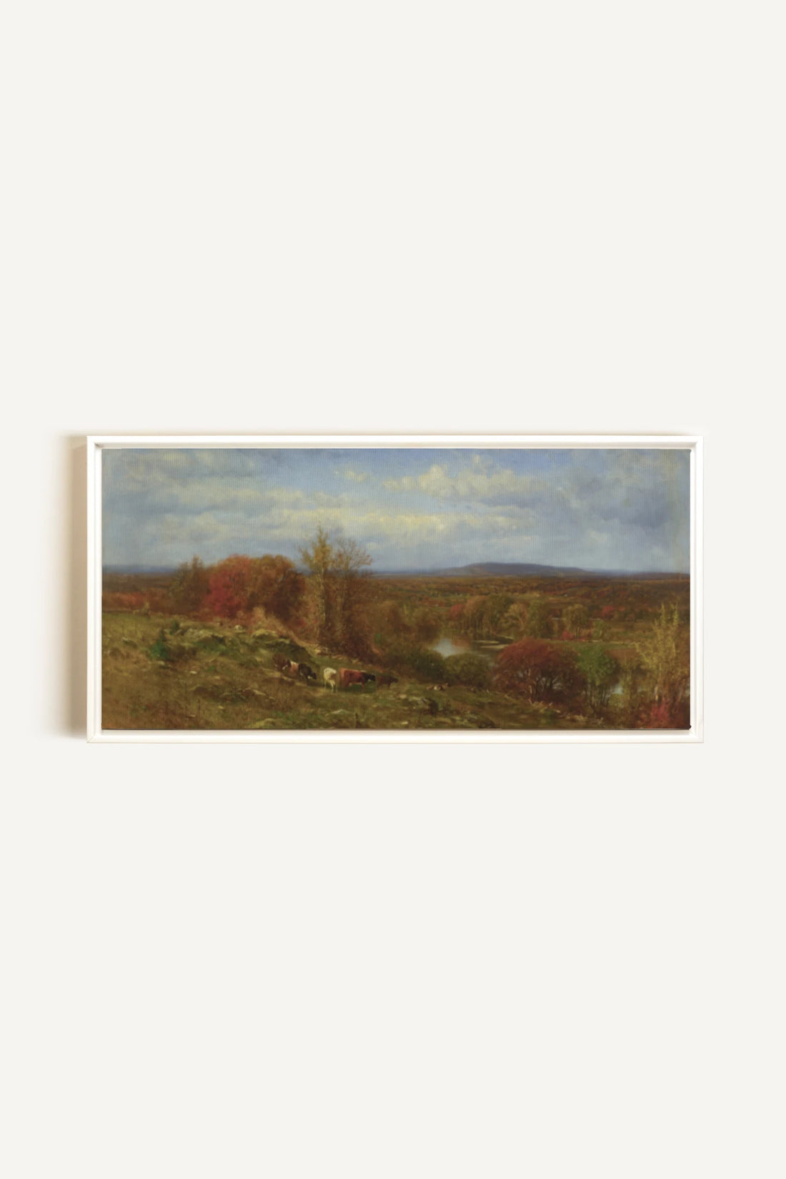 COUNTRYSIDE GLOW, Oeuvre sur toile étirée, encadré Blanc