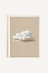 OLEKA CANVAS - CREAM CLOUD, Oeuvre sur toile étirée, encadré Blanc