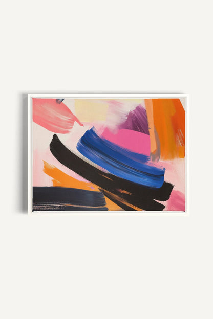 OLEKA CANVAS - CREATIVE PULSE, Oeuvre sur toile étirée, encadré Blanc