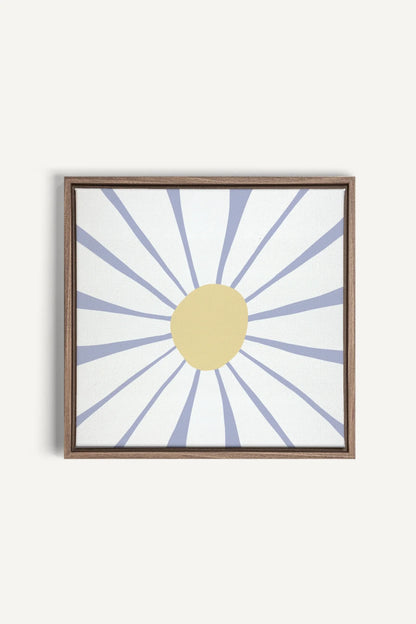 OLEKA CANVAS - DAISY DREAM, Oeuvre sur toile étirée, encadré Brun Chêne
