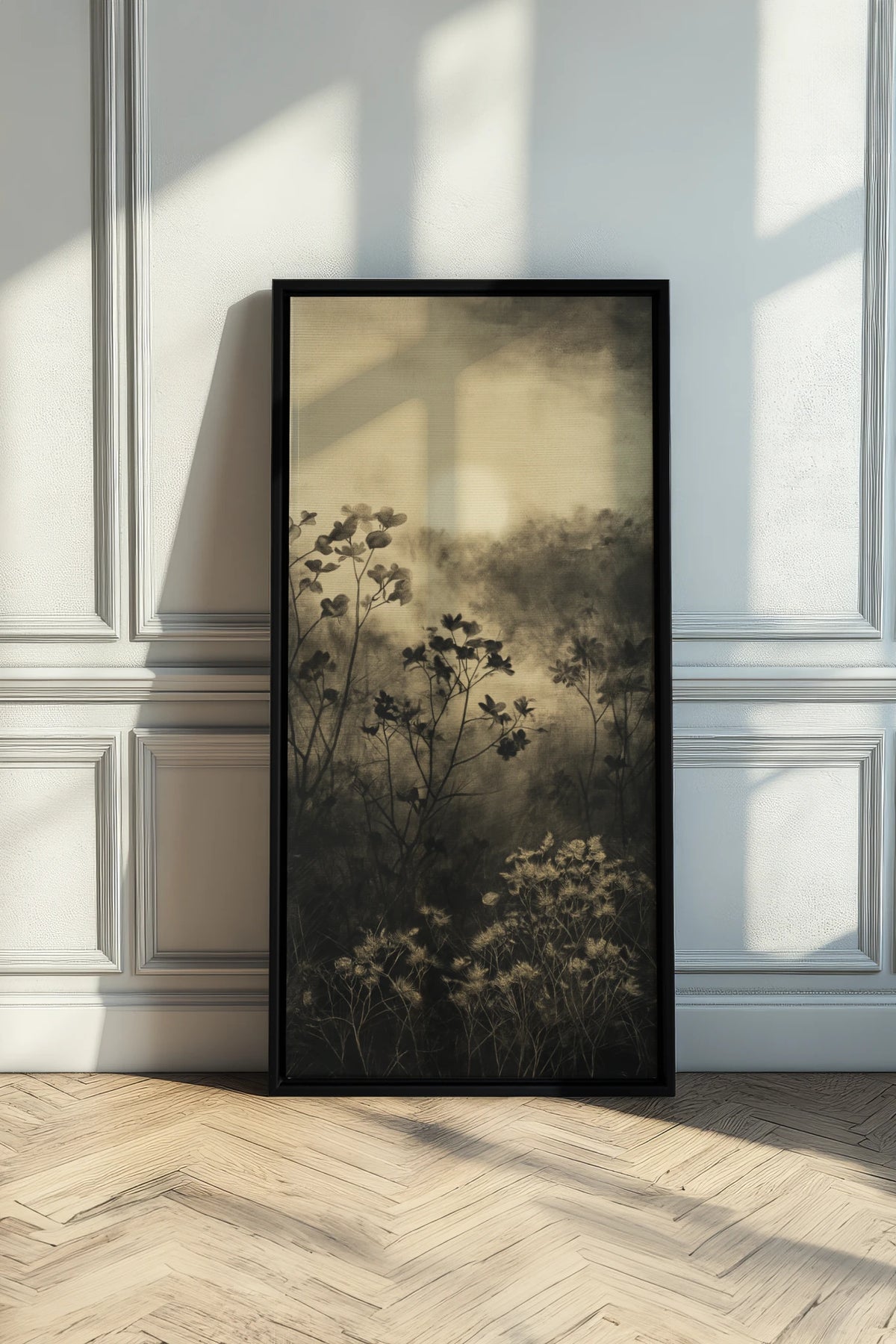 DAWN AWAKENS, Oeuvre sur toile étirée, encadré Noir