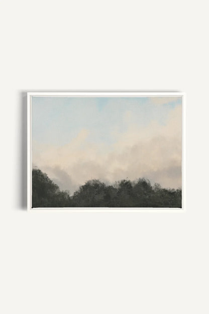 OLEKA CANVAS - DAWN, Oeuvre sur toile étirée, encadré Blanc