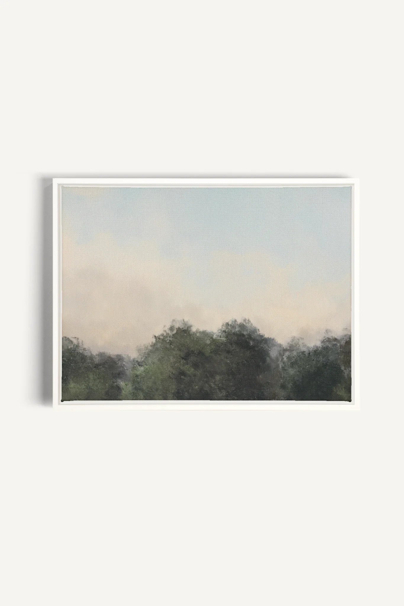 OLEKA CANVAS - DAWN II, Oeuvre sur toile étirée, encadré Blanc