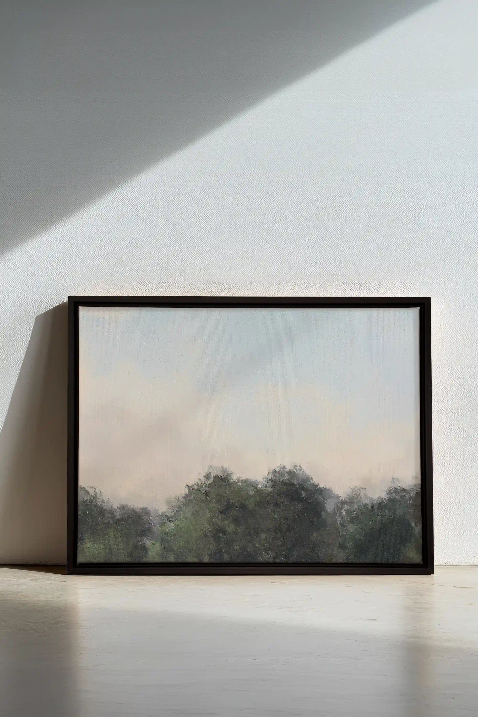 DAWN II, Oeuvre sur toile étirée, encadré Noir