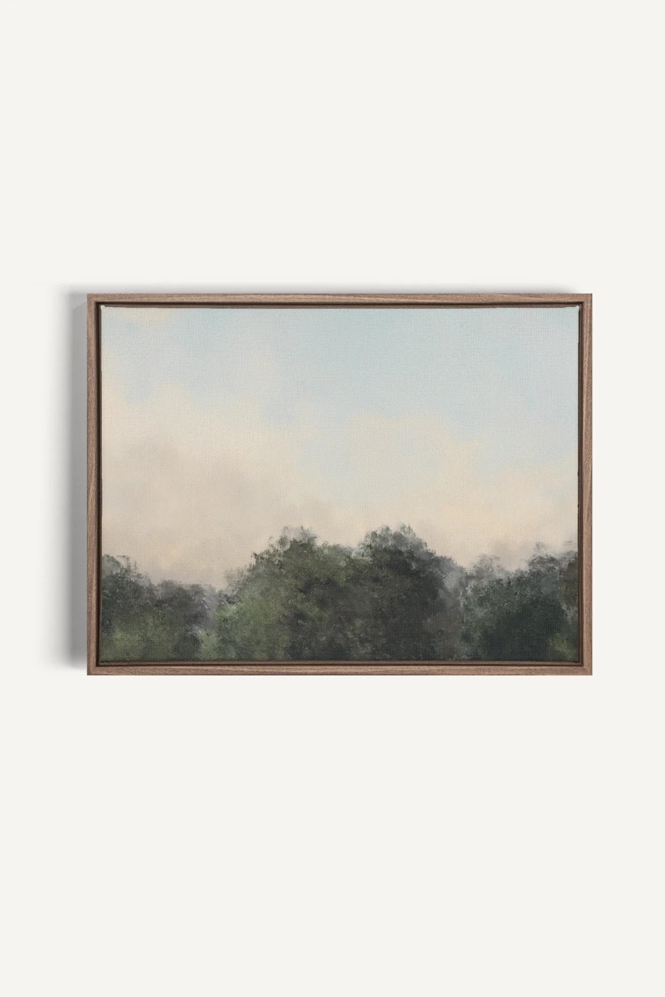 OLEKA CANVAS - DAWN II, Oeuvre sur toile étirée, encadré Brun Chêne