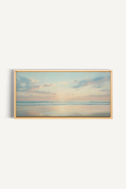 OLEKA CANVAS - DAWN OF PEACE, Oeuvre sur toile étirée, encadré Naturel Clair