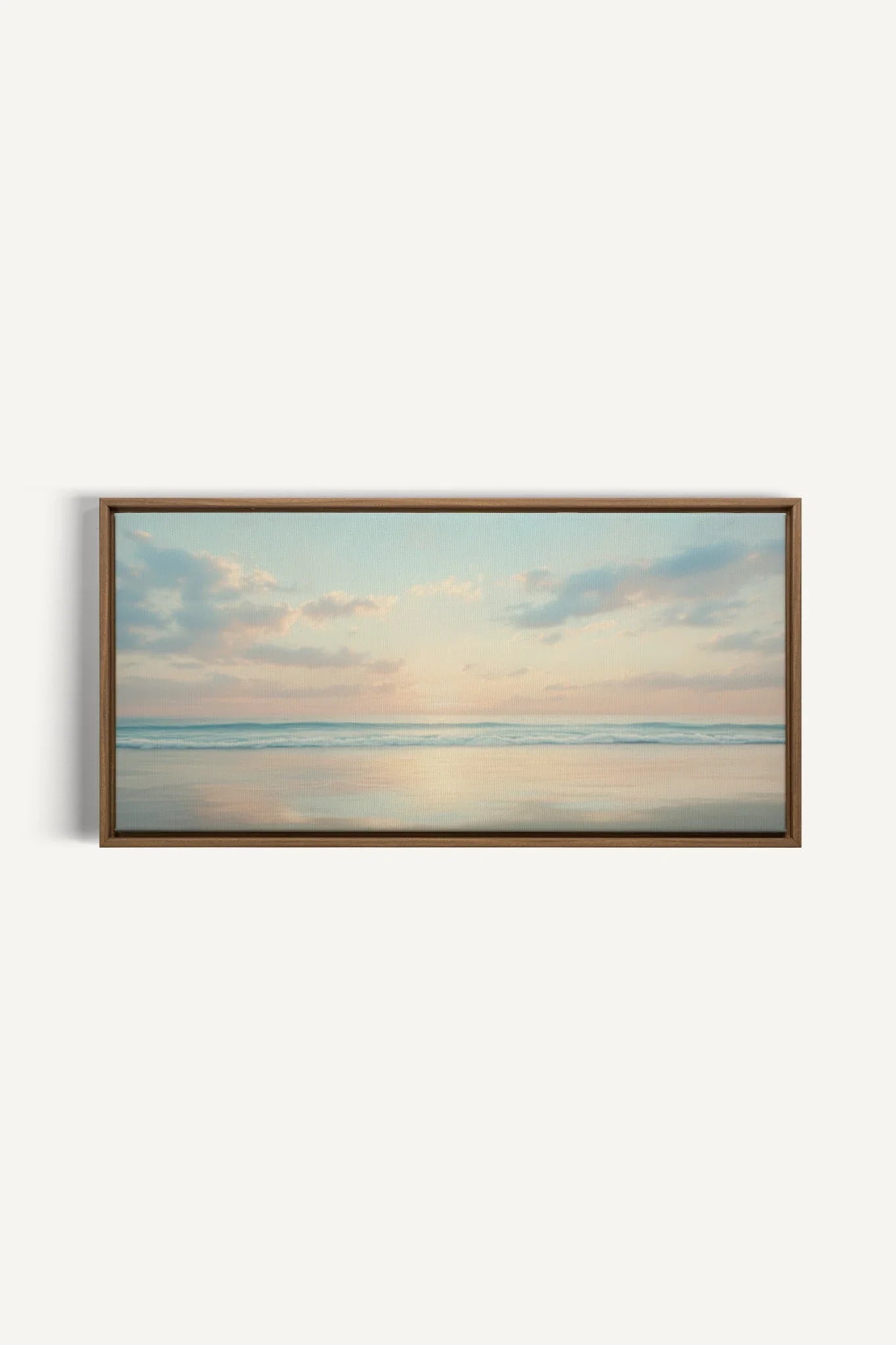 AFTERNOON, Oeuvre sur toile étirée, encadré Naturel Clair