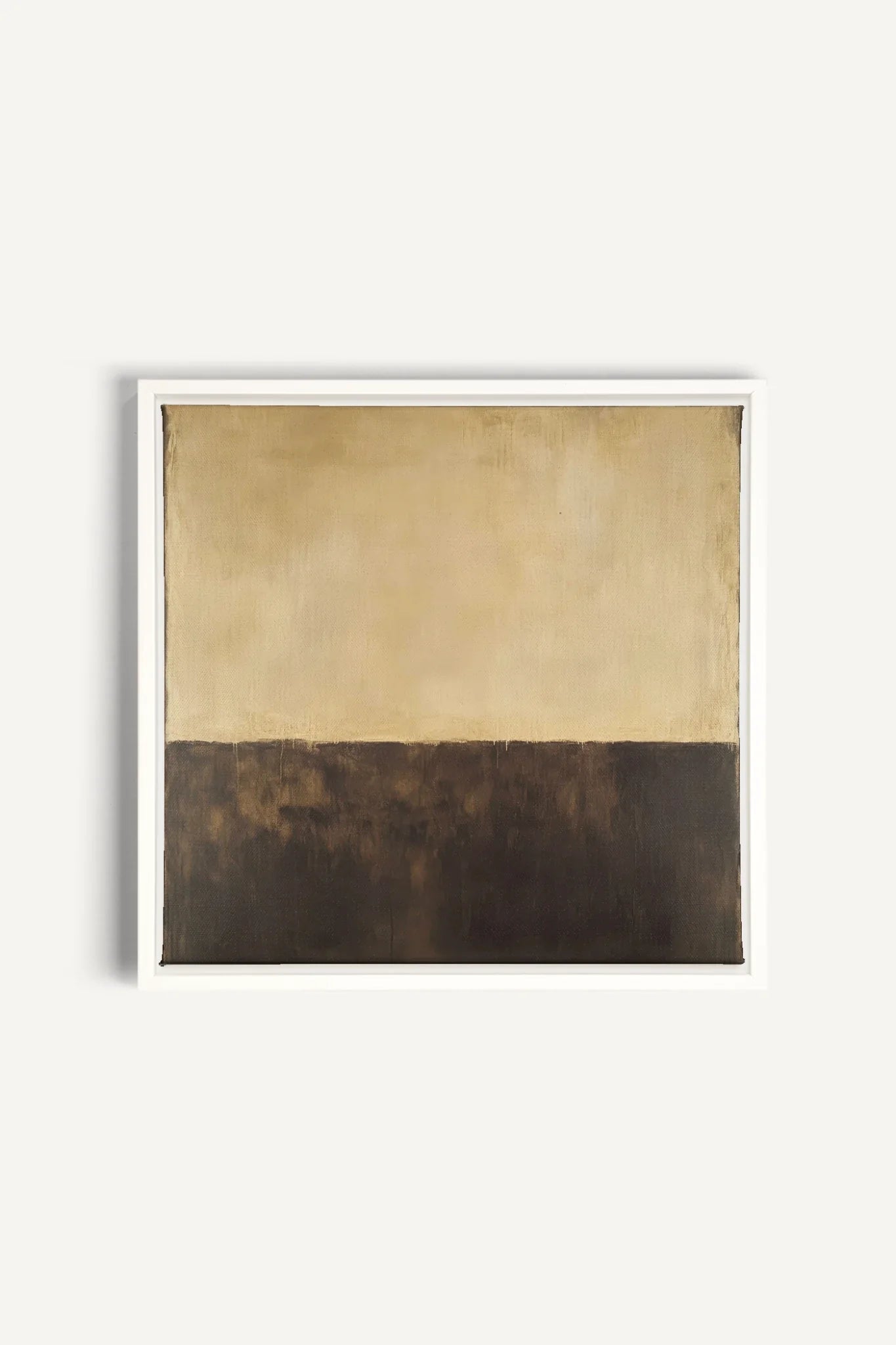 OLEKA CANVAS - DEEP CALM, Oeuvre sur toile étirée, encadré Blanc