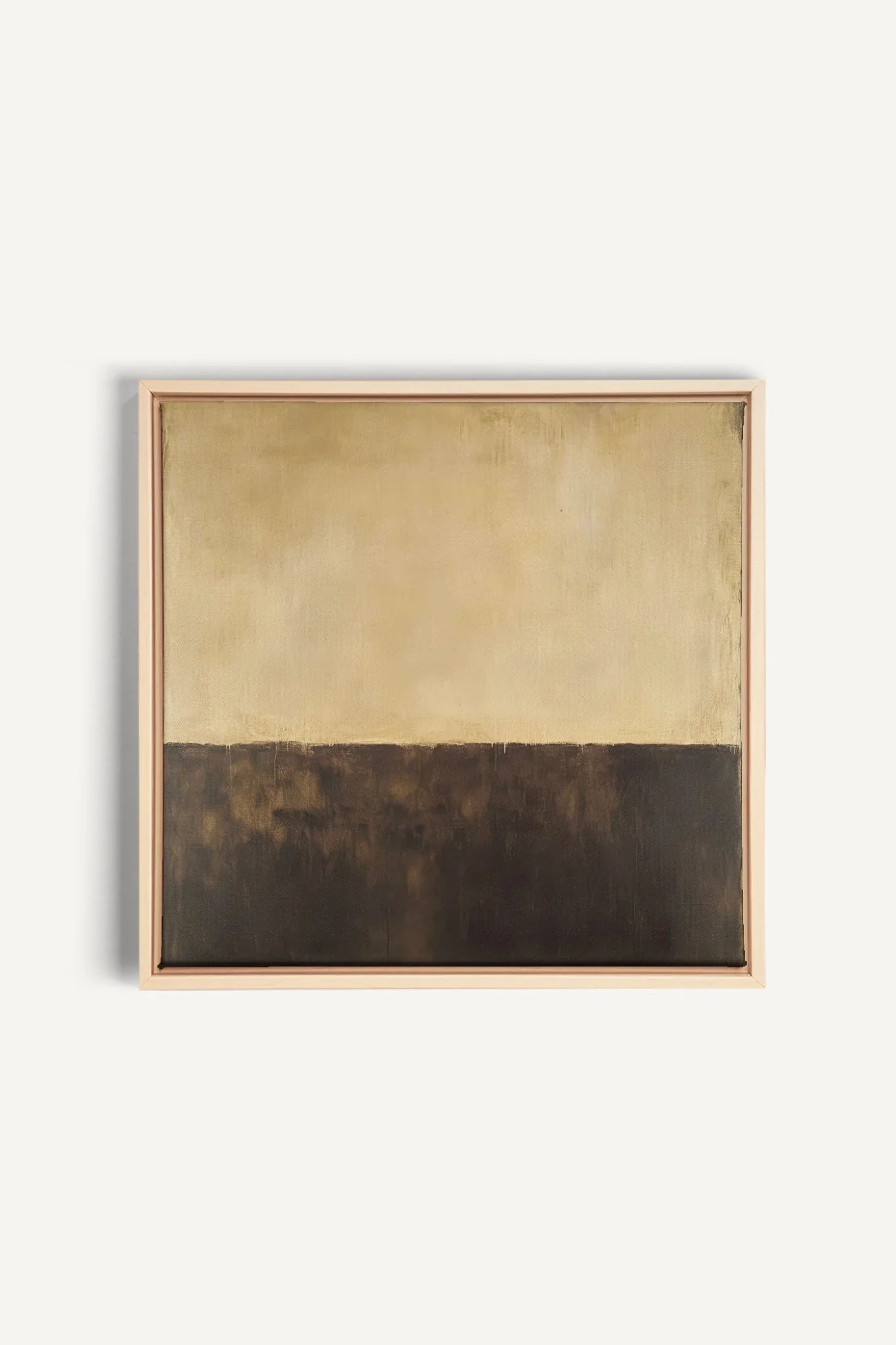 OLEKA CANVAS - DEEP CALM, Oeuvre sur toile étirée, encadré Naturel Clair