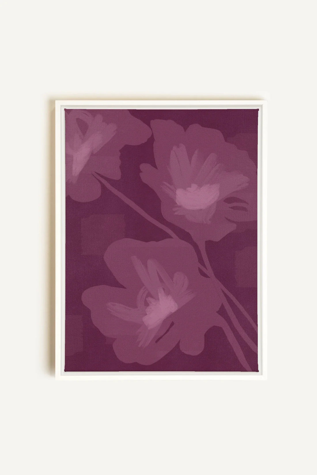 OLEKA CANVAS - DEEP HARMONY, Oeuvre sur toile étirée, encadré Blanc