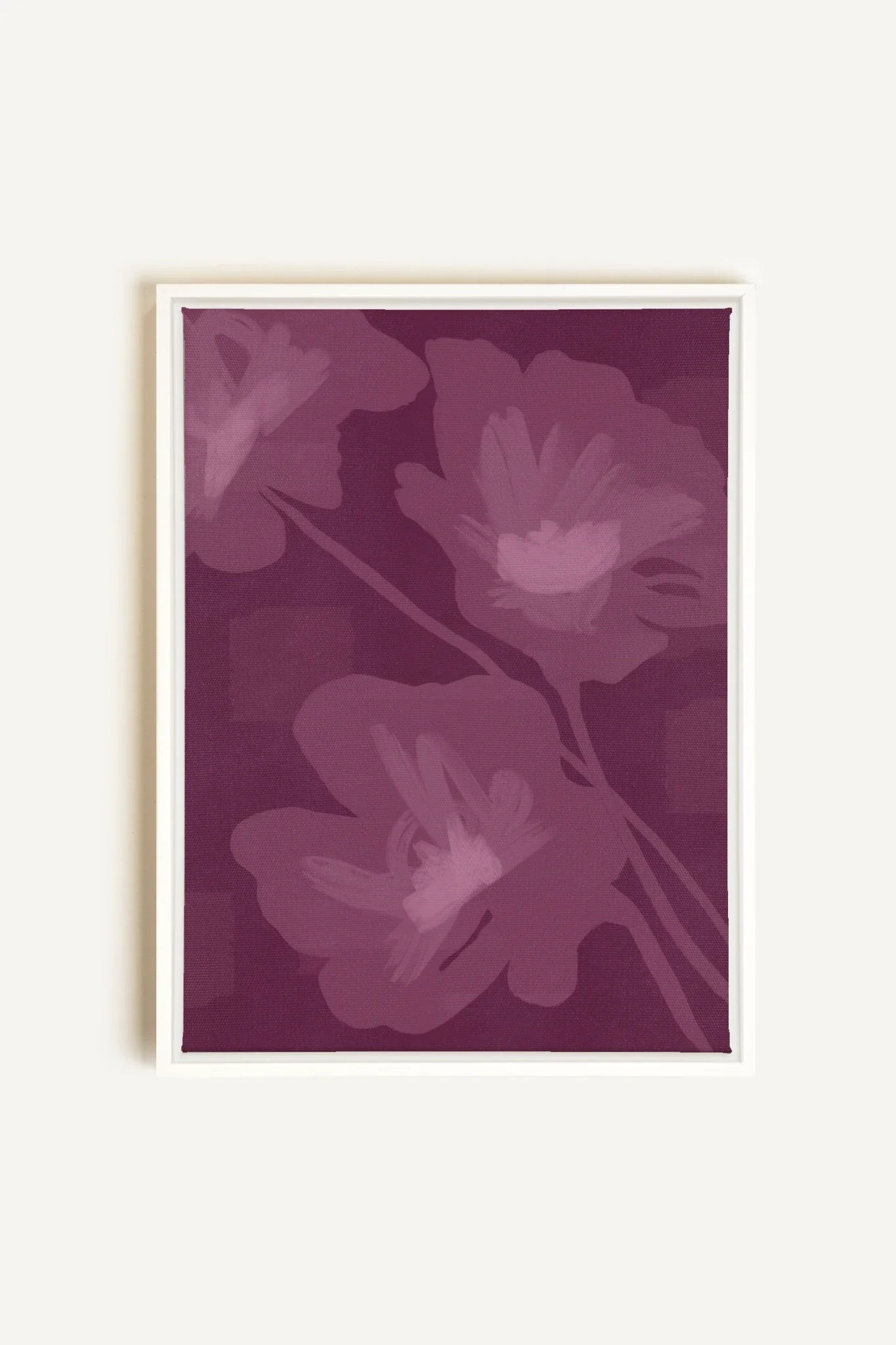 OLEKA CANVAS - DEEP HARMONY, Oeuvre sur toile étirée, encadré Blanc