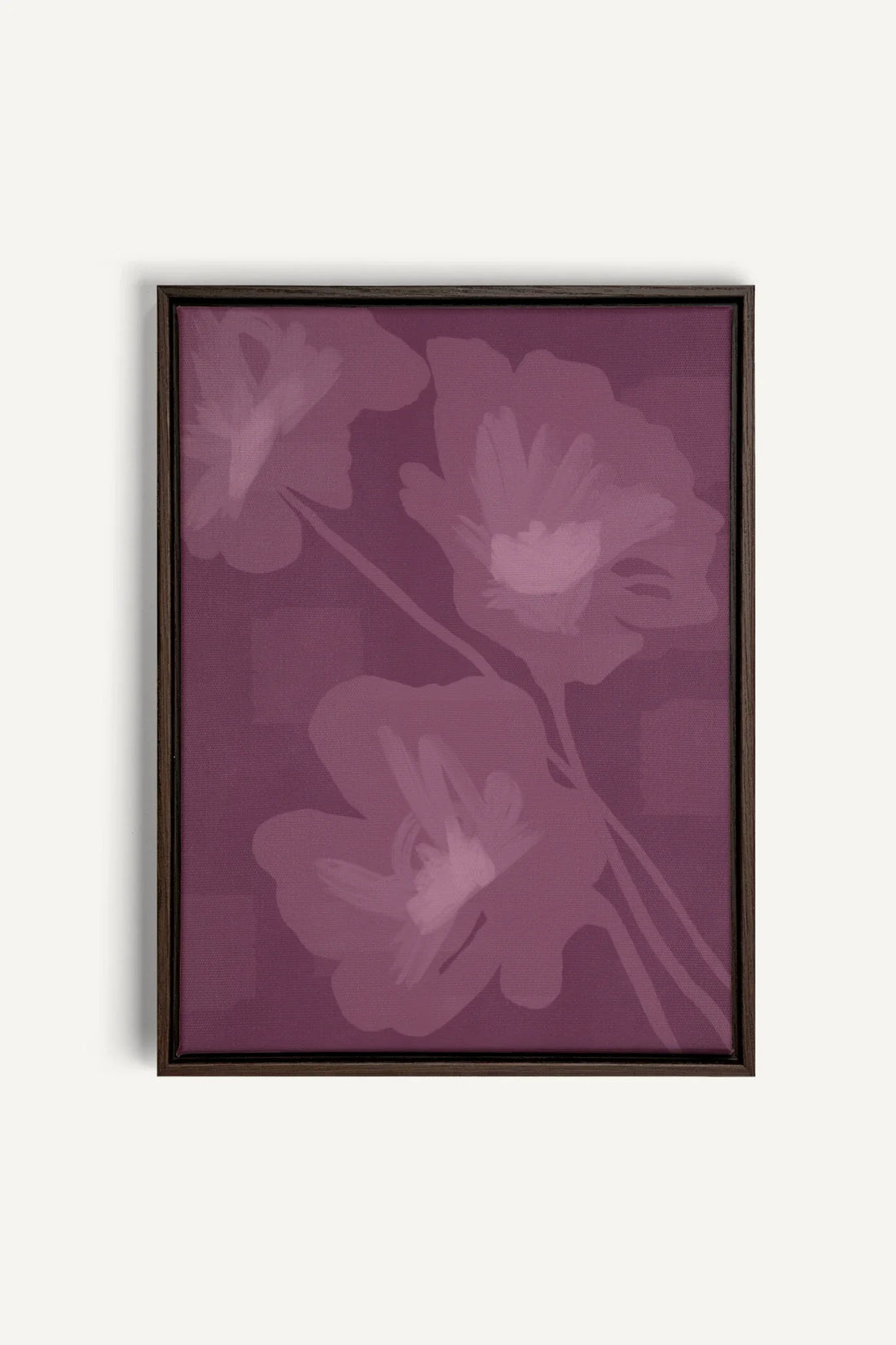 OLEKA CANVAS - DEEP HARMONY, Oeuvre sur toile étirée, encadré Brun Noyer