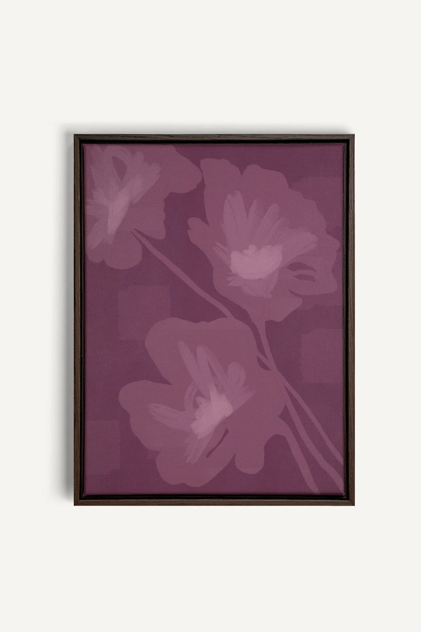 OLEKA CANVAS - DEEP HARMONY, Oeuvre sur toile étirée, encadré Brun Noyer