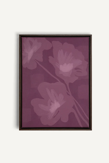 OLEKA CANVAS - DEEP HARMONY, Oeuvre sur toile étirée, encadré Brun Noyer