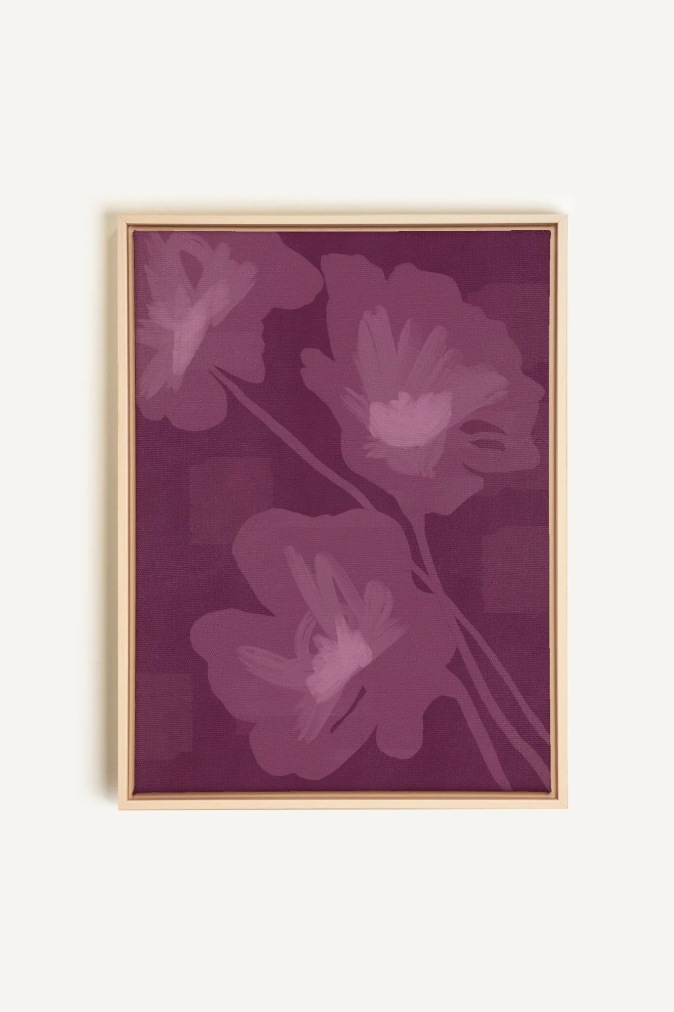 OLEKA CANVAS - DEEP HARMONY, Oeuvre sur toile étirée, encadré Naturel Clair