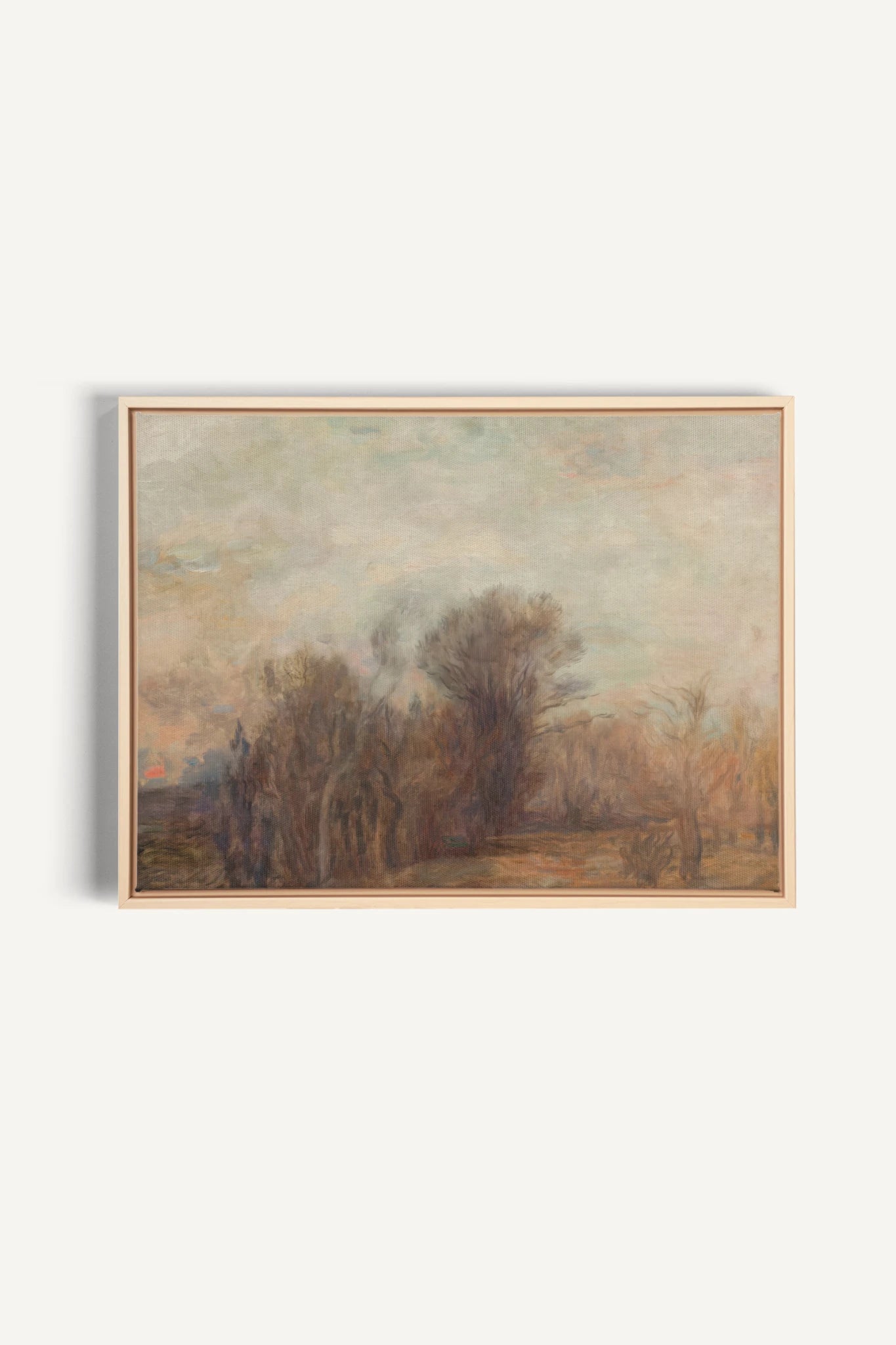 DERNIER SOUFFLE, Oeuvre sur toile étirée, encadré Naturel Clair